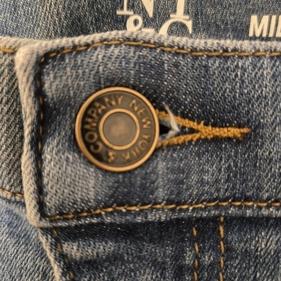 NY&C Size 16 Mid-Rise Super Skinny Jeans Medium Wash - Picture 2 of 14